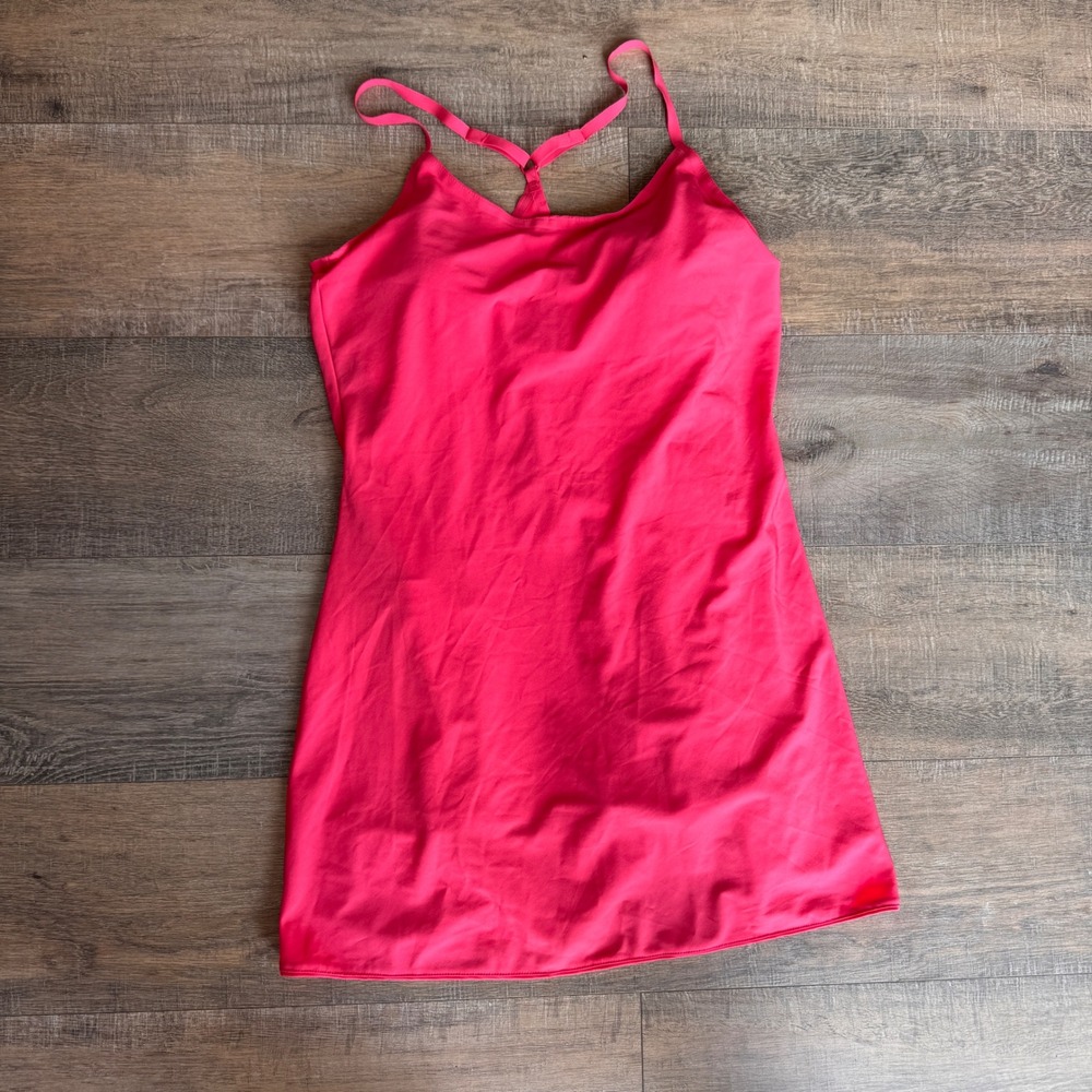 Outdoor Voices The Exercise Dress Pink Activewear Bodysuit Liner OV114W Large
